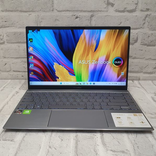 Ігровий ноутбук Asus ZenBook Q408UG 14" FHD / AMD Ryzen5-5500 / Nvidia Geforce MX450 / 8гб DDR4 / 512гб SSD #794 фото