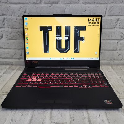 Ігровий ноутбук Asus TUF A15 FA506QE 15.6" FHD 144гц / AMD Ryzen 7-5800H / Nvidia Geforce RTX 3050 Ti / 16гб DDR4 / 480гб SSD #841 фото
