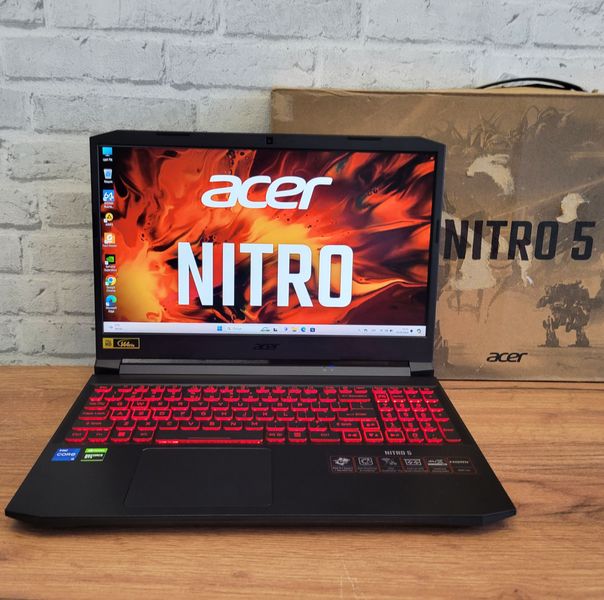 Игровой ноутбук Acer Nitro 5 AN515-57-59EY 15.6" FHD 144гц / Intel Core i5-11400H / Nvidia Geforce GTX 1650 / 16гб DDR4 / 512гб SSD #1004 фото