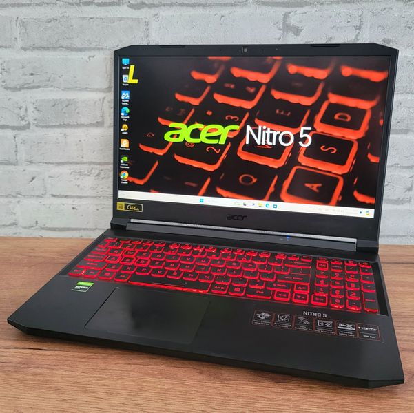 Игровой ноутбук Acer Nitro 5 AN515-57-59EY 15.6" FHD 144гц / Intel Core i5-11400H / Nvidia Geforce GTX 1650 / 16гб DDR4 / 512гб SSD #1010 фото