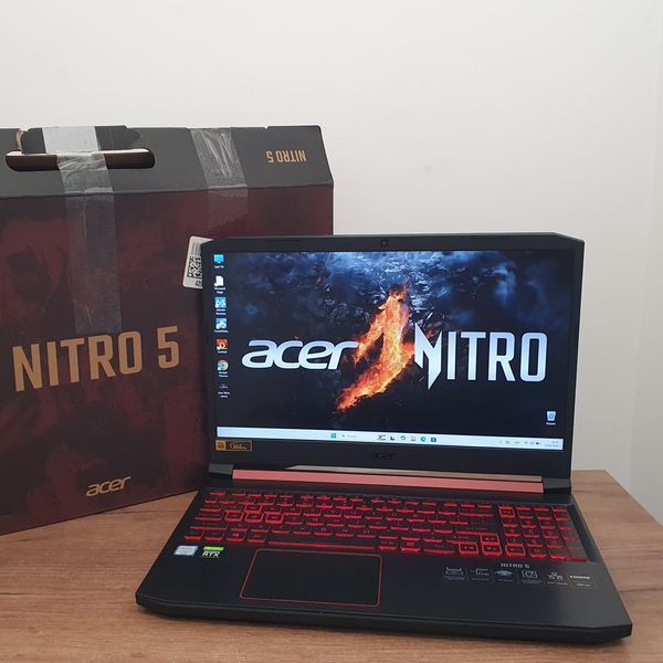 БВ Ігровий ноутбук Acer Nitro AN515-54-7476 15.6" FHD 144гц / Intel Core i7-9750H / Nvidia Geforce RTX2060-6гб / 16гб DDR4 / 256гб SSD + 750гб HDD #3153 фото