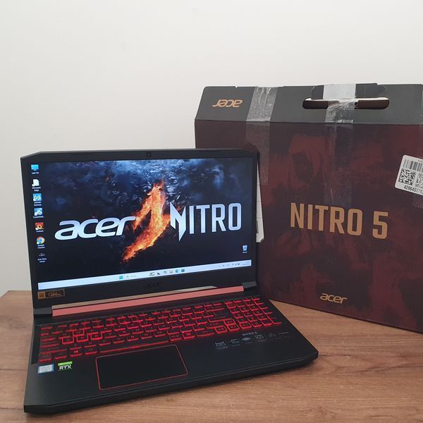 БВ Ігровий ноутбук Acer Nitro AN515-54-7476 15.6" FHD 144гц / Intel Core i7-9750H / Nvidia Geforce RTX2060-6гб / 16гб DDR4 / 256гб SSD + 750гб HDD #3153 фото