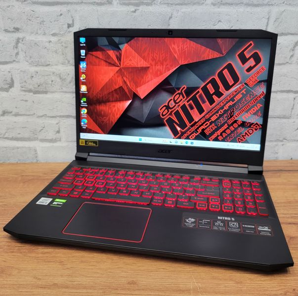 Ігровий ноутбук Acer Nitro AN515-55 15.6" FHD 144гц / Intel Core i5-10300H / Nvidia Geforce GTX1650 / 16гб DDR4 / 512гб SSD  #i5 10\1650 фото