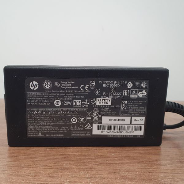 Блок питания (зарядка) для ноутбука HP 120W 19,5V 6,15A 7.4x5.0 #hp 120w грубий фото