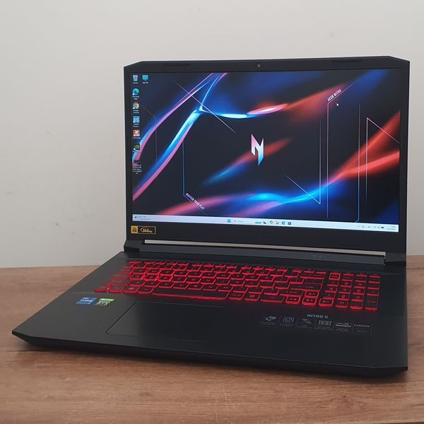 БВ Ігровий ноутбук Acer Nitro 5 AN517-54-79L1 17.3" FHD 144гц / Intel Core i7-11800H / Nvidia Geforce RTX3050Ti / 16гб DDR4 / 512гб SSD #3308 фото
