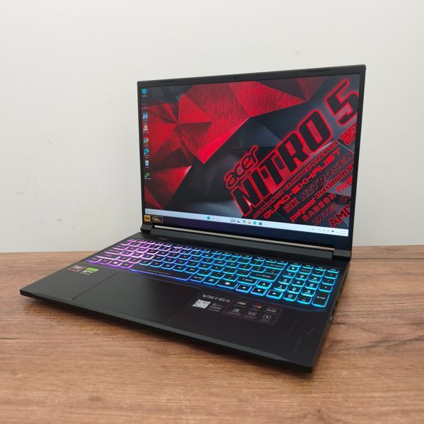 БВ Ігровий ноутбук Acer Nitro V 16S AI / 16" WUXGA 180Hz IPS / AMD Ryzen&trade; 7 260 / GeForce RTX 5070 8гб / 16гб DDR5 / 512гб SSD #3480 фото
