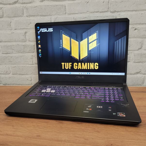 Игровий ноутбук ASUS  TUF Gaming FX705DT 17.3" 144гц / Ryzen 5 3500H  / Nvidia Geforce GTX1650 / 16гб DDR4 / 256гб SSD + 500гб HDD #1136 фото