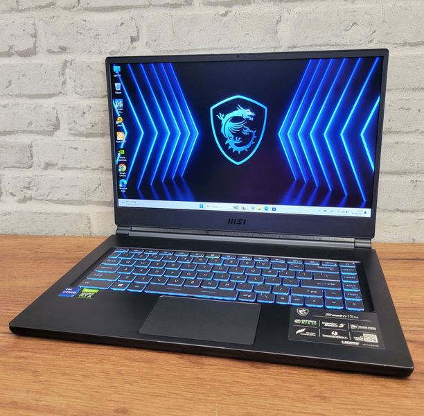 Игровой ноутбук MSI Stealth 15M A11UEK 15.6" FHD 144гц / Intel Core i7-11375H / Nvidia Geforce RTX3060 6gb / 16гб DDR4 / 512гб SSD #1075 фото