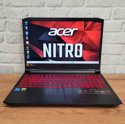 Ігровий ноутбук Acer Nitro 5 AN515-57 15.6" FHD 144гц / Intel Core i5-11400H / Nvidia Geforce RTX3050ti / 16гб DDR4 / 256гб SSD + 500гб HDD #1087 фото