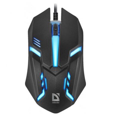 Дротова Мишка Defender Cyber MB-560L Black RGB Defender Cyber MB-560L Black RGB фото