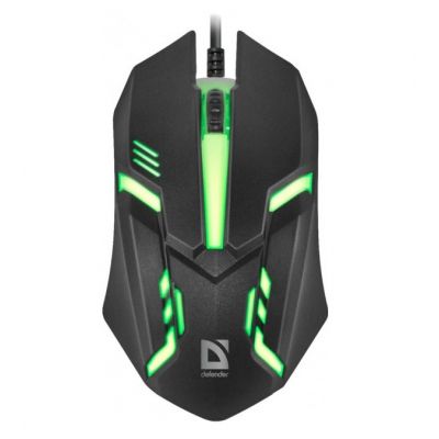 Дротова Мишка Defender Cyber MB-560L Black RGB Defender Cyber MB-560L Black RGB фото