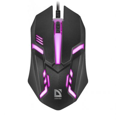 Дротова Мишка Defender Cyber MB-560L Black RGB Defender Cyber MB-560L Black RGB фото