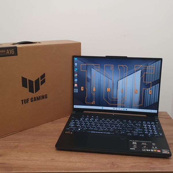 БУ Игровой ноутбук Asus Tuf Gaming A16 FA617NT 16" FHD 165гц / AMD Radeon RX 7700S  / AMD Ryzen 7 7735HS / 16гб DDR5 / 512гб SSD #2160 фото