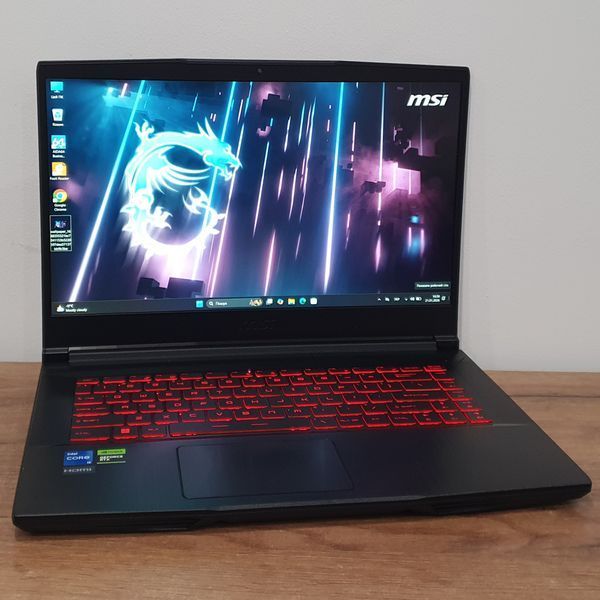 БВ Ігровий ноутбук MSI Thin GF63 12UCX 15.6" FHD 144гц / Intel Core i5-12450H / RTX2050 / 16гб DDR4 / 512гб SSD #2089 фото