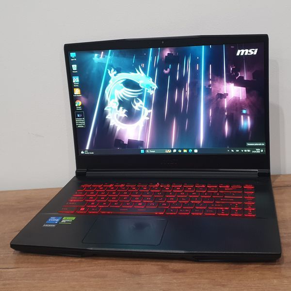 БВ Ігровий ноутбук MSI Thin GF63 12UCX 15.6" FHD 144гц / Intel Core i5-12450H / RTX2050 / 16гб DDR4 / 512гб SSD #2089 фото