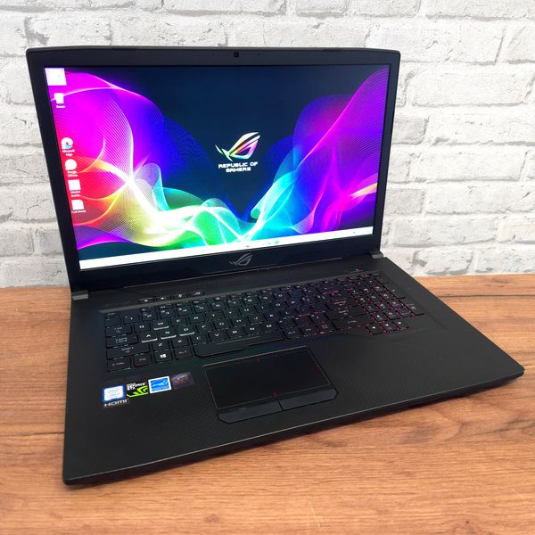 Игровой ноутбук Asus ROG gl703g 17.3" 120гц / Intel Core i7-8750H / Nvidia GTX1060 6гб / 16гб DDR4 / 512гб SSD #AsusRogStrix gl703g фото