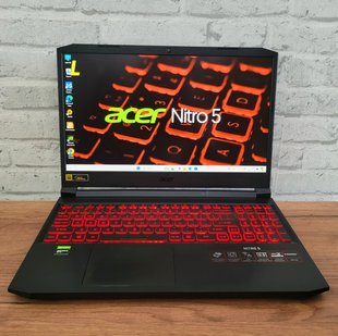 Игровой ноутбук Acer Nitro 5 AN515-57-59EY 15.6" FHD 144гц / Intel Core i5-11400H / Nvidia Geforce GTX 1650 / 16гб DDR4 / 512гб SSD #1010 фото