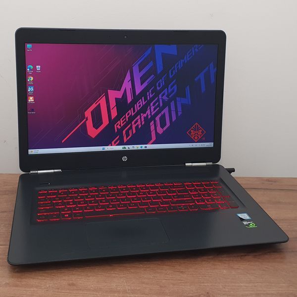 БВ Ігровий ноутбук HP Omen 17-w033dx 17.3" FHD / Intel&reg; Core&trade; i7-6700HQ / Nvidia GTX965M / 16гб DDR4 / 128гб SSD + 500гб HDD #3080 фото
